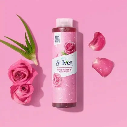 St Ives Rose Water And Aloe Vera Body Wash 650ml