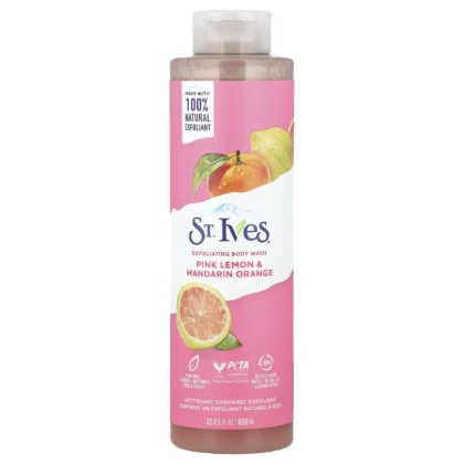 St Ives Pink Lemon And Mandarin Orange Exfoliating Body Wash 650ml