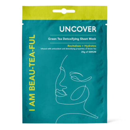 Uncover I Am Beautiful Green Tea Detoxifying Sheet Mask 25G