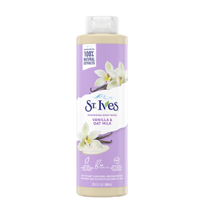St.Ives Vanilla & Oat Milk Pampering Body Wash 650ml