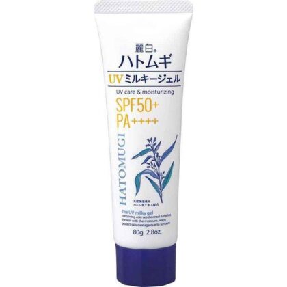 Hatomugi The Uv And Moisturizing Milky Gel Spf 50+ Pa++++ 80g