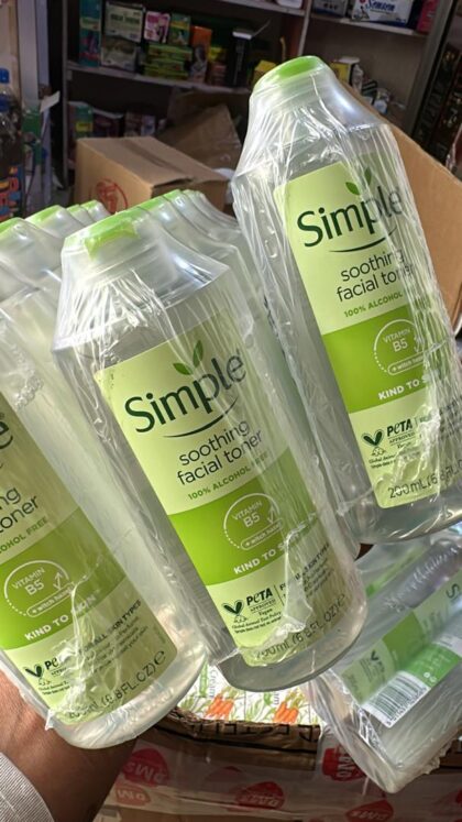 Simple soothing facial toner