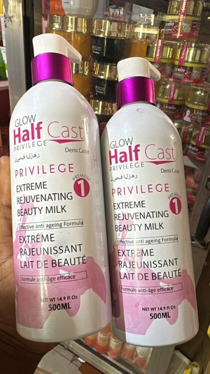 Glow half cast privilege extreme rejuvenating beauty milk (500ml)