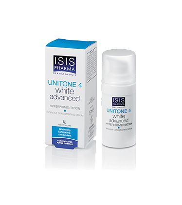 ISISPHARMA UNITONE 4 WHITE ADVANCED HYPERPIGMENTATION INTENSIVE DEPIGMENTING SERUM ~ 15ML