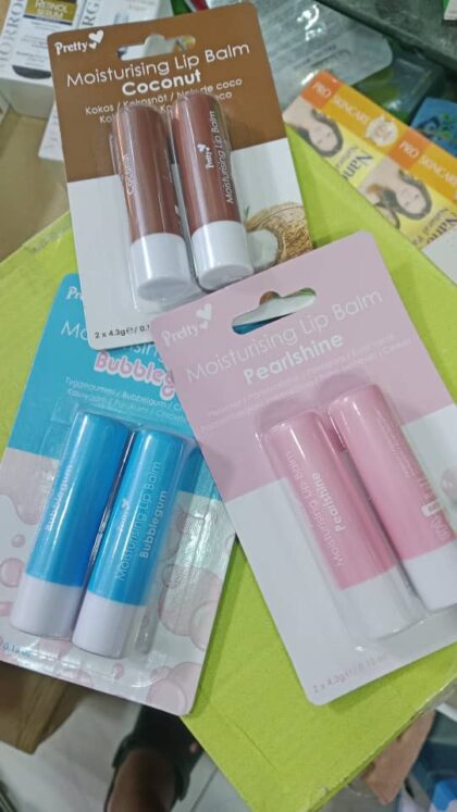 PRETTY MOISTURIZING LIP BALM (pack of two)