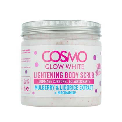 COSMO GLOW WHITE LIGHTENING BODY SCRUB WITH MULBERRY & LICORICE EXTRACT