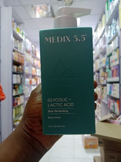 MEDIX 5.5 GLYCOLIC+ LACTIC ACID SKIN PERFECTING BODY WASH 15FL.OZ (444ML)